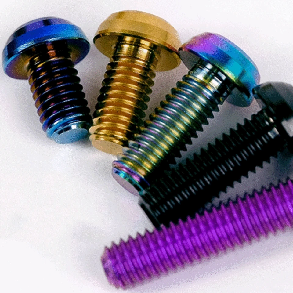 1 ks rôzna farba M6 x 8 10 12 14 16 18 20 25 30 35 mm GR5 Titanium Zliatina A2 Huby T30 Torx skrutka hlavy pre bicykel DIY