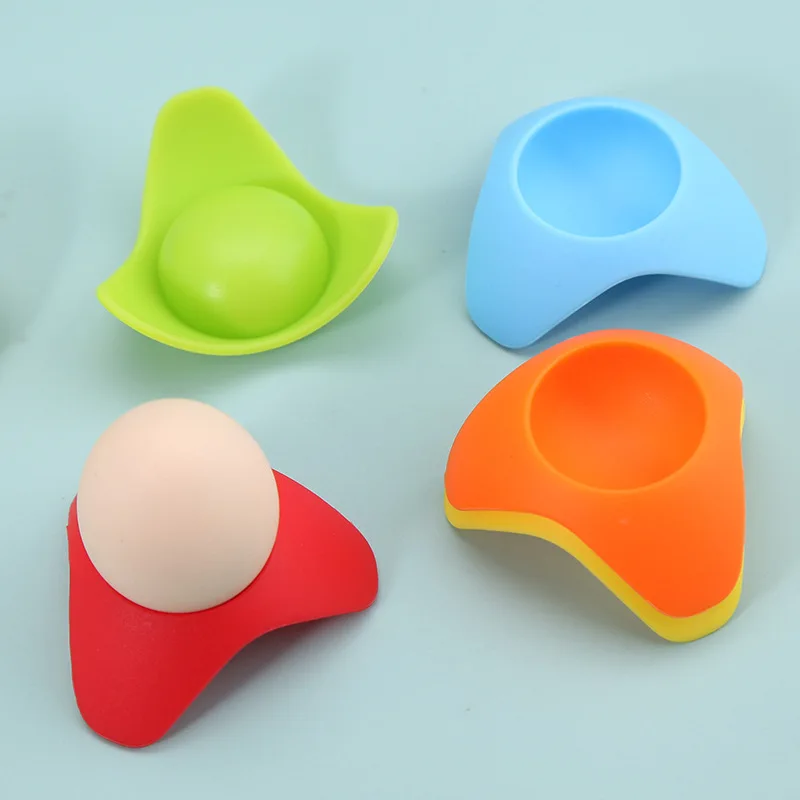 1 ks Silikónový vajecový podnos farebný držiak na sedenie vajíčka Stock Storage Rack vajcia držiak pre domácu kuchyňu Gadgets Tools
