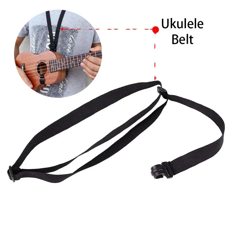 1 ks trvanlivé vysoko kvalitné nové nastaviteľné gitarové gitary ukulele remienok na gitarový pás Nylon Four String