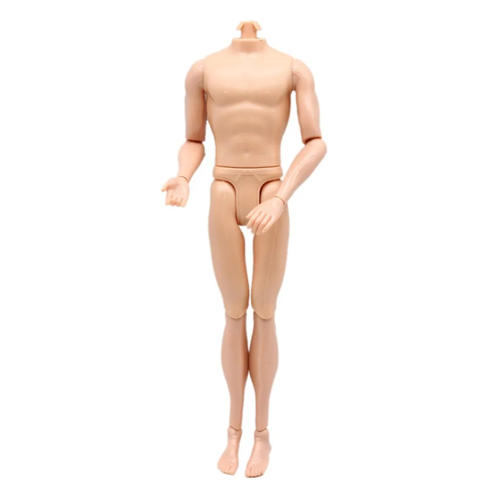 1 kus 29 cm DIY Hnudné spojené kĺbové bábiky bez hlavy Body nahé nahé telo vojak Ken Male pre bábiky doplnky
