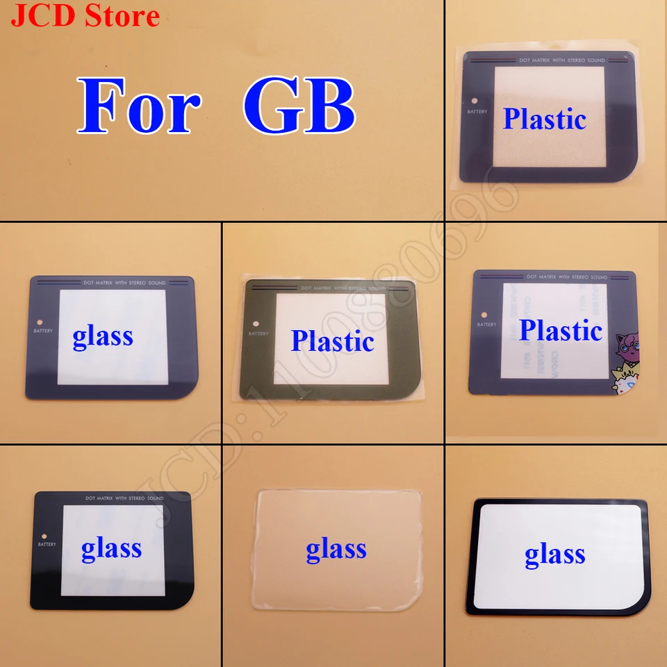 1 kus 7modelový kryt šošovky obrazovky pre Gameboy Game Boy DMG pre GB Display Screen Screen Objektív Plastové sklo