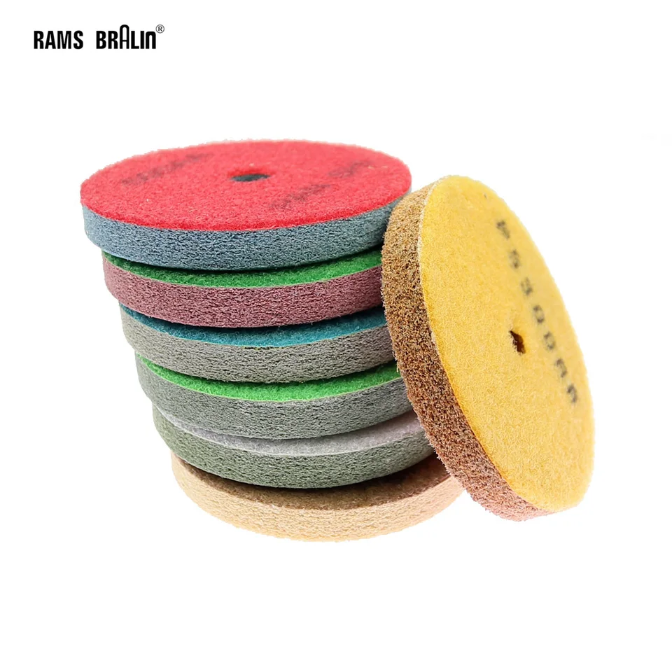 1 kus 80 mm/100 mm kamenné špongie Flexibilné mletie Disk mramorový buff leštiaca podložka