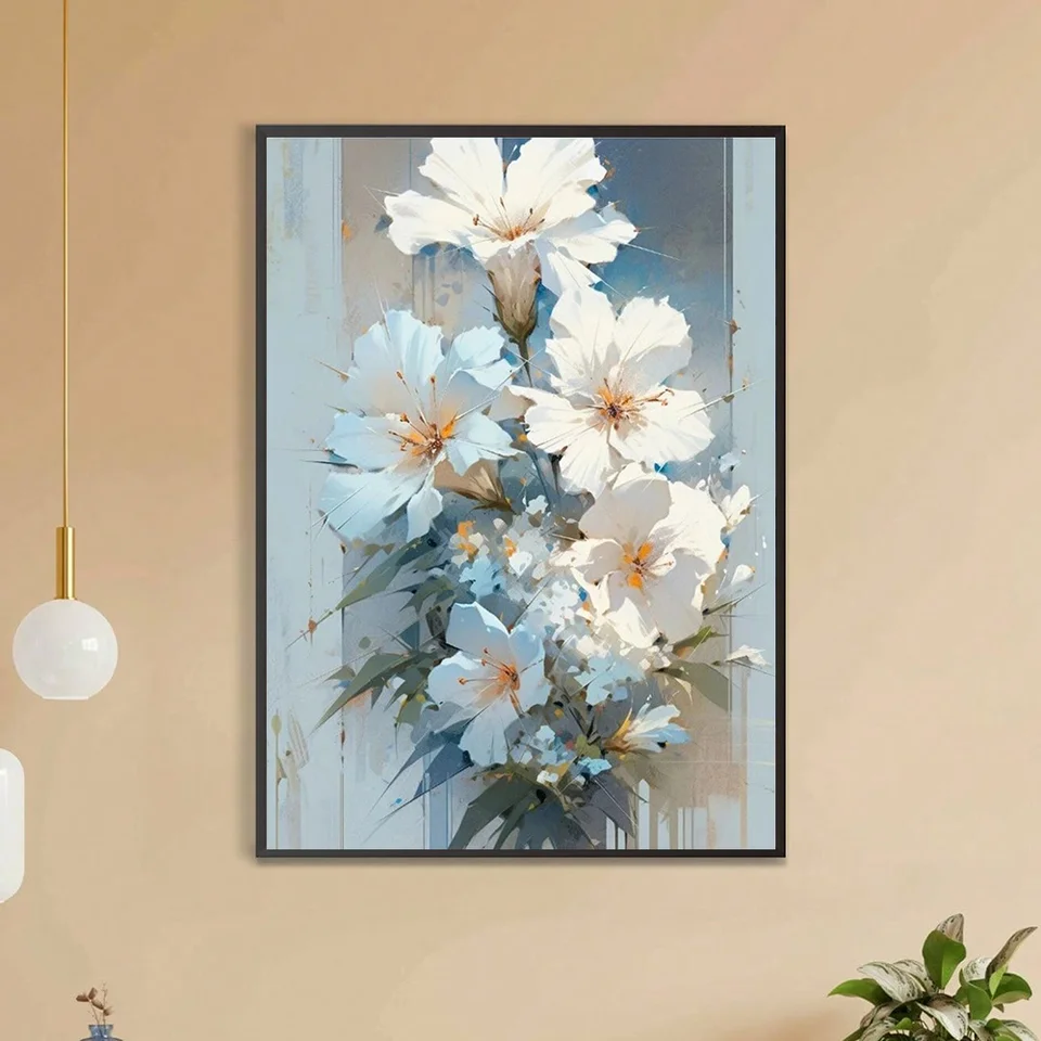 1 kus jednoduchého kvetinového DIY Diamond Painting, Diy Diamond Painting Set Adsessory, vhodné pre domáce bývanie