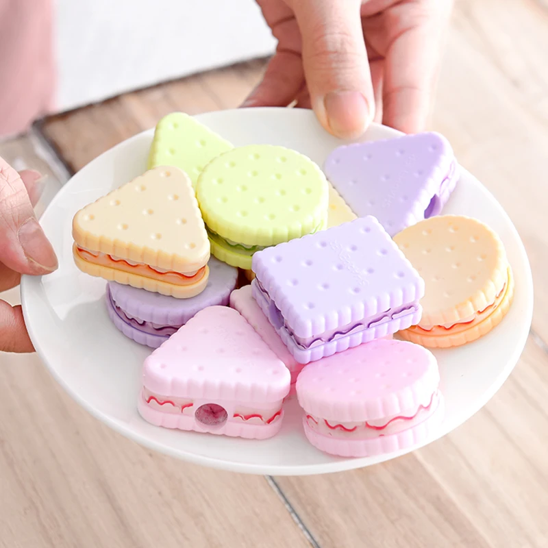 1 kus roztomilý kawaii cookie ceruzka orezávač sušienky Školská ponuka Kreatívne kancelárske potreby Ellen Brook Lovely Dezert