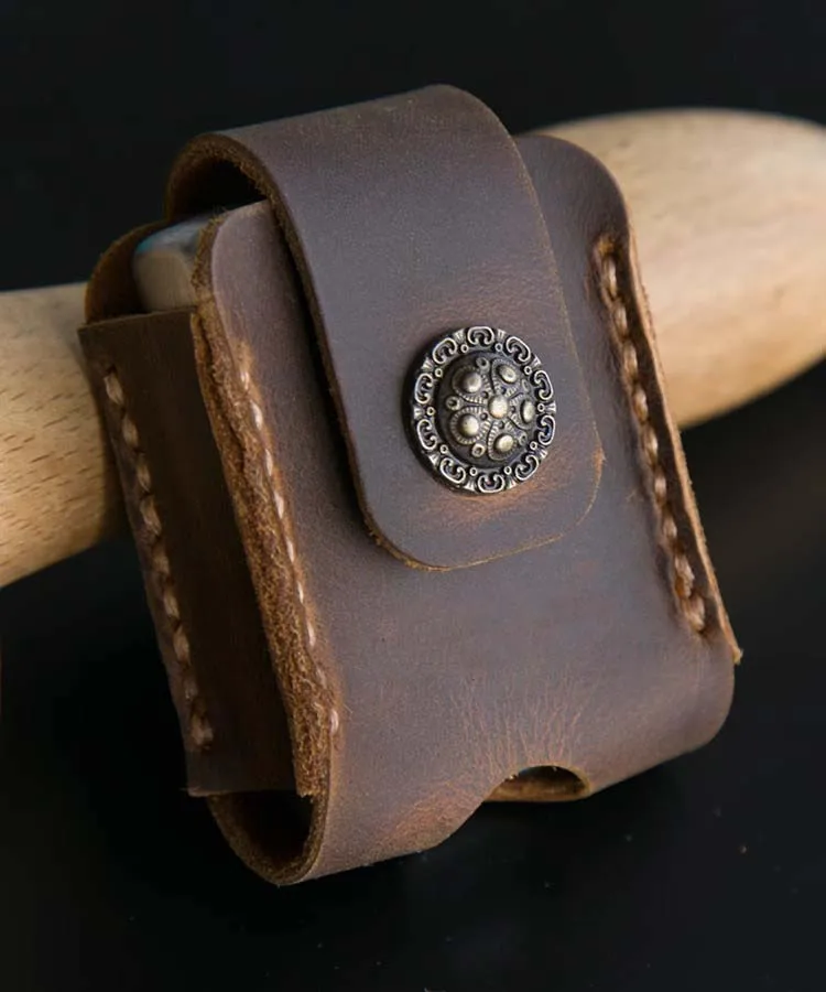 1 kus ruky vyrobené ľahšie ochranné puzdro pre zapaľovač Zippo