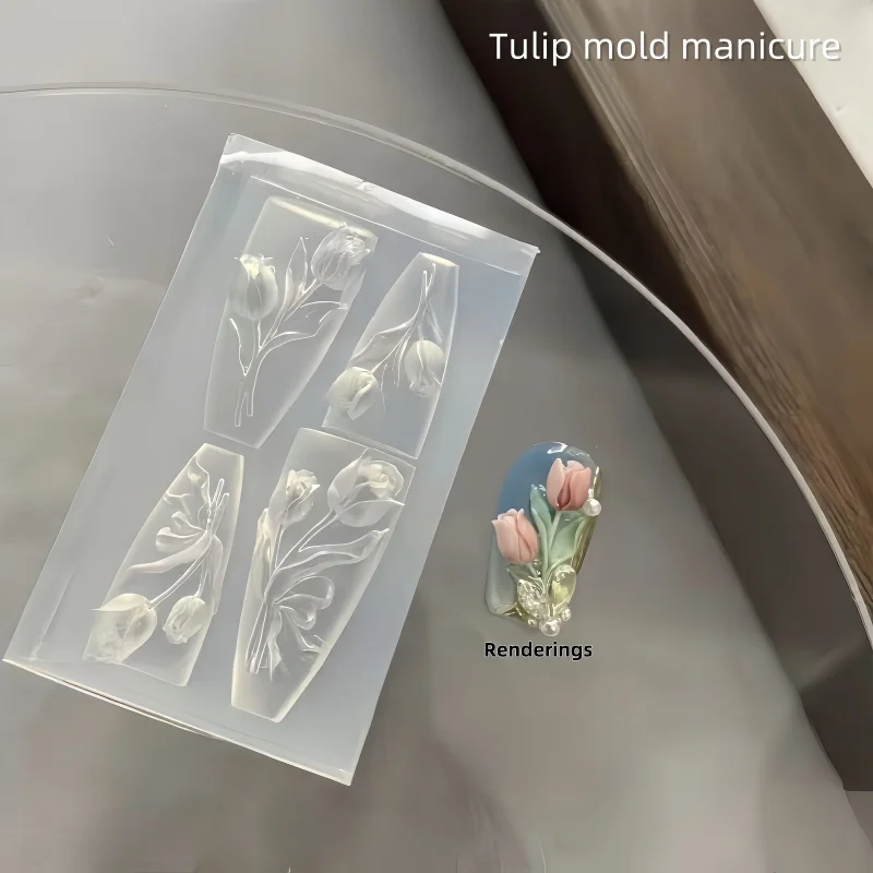 1 kus silikónu na nechty gravírovanie Tvar