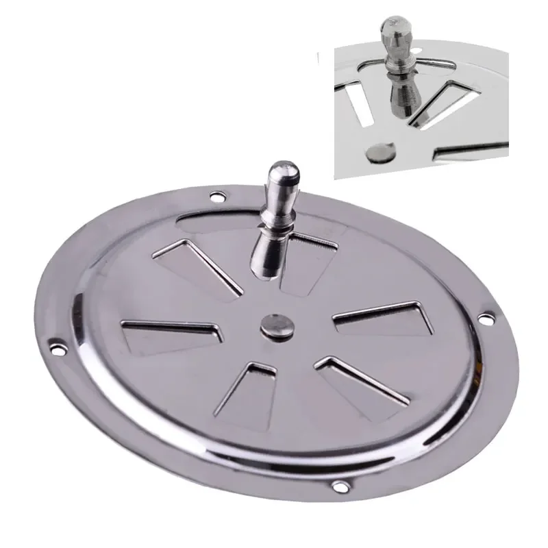 1 kus vzduchovej vetra veľkoobchodná cena pre RV Round Louvered Ventilator Cover Silver 4 palcová z nehrdzavejúcej ocele 316 pre loď Marine 102 mm