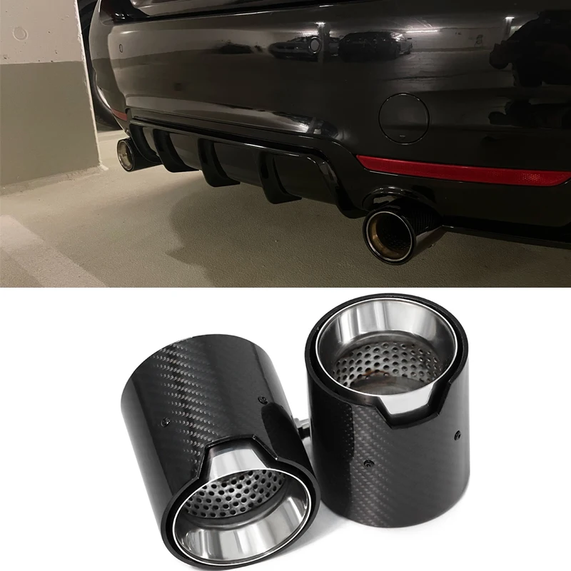 1 kus špičky výfukového plynu z uhlíkových vlákien pre BMW M2 F87 M3 F80 M4 F82 F83 M Výfukový hrot ID id 70 mm dýza TACHPIPE