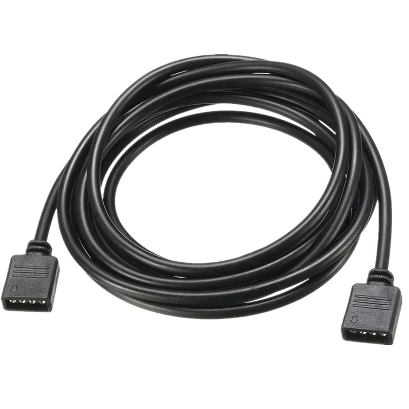 1 m 2m 3m 5m 10m 10m 4pin RGB predlžovací kábel DC 12V Biela čierna samica samica predĺžená drôtený kábel pre 2835 5050 RGB LED pásik LED