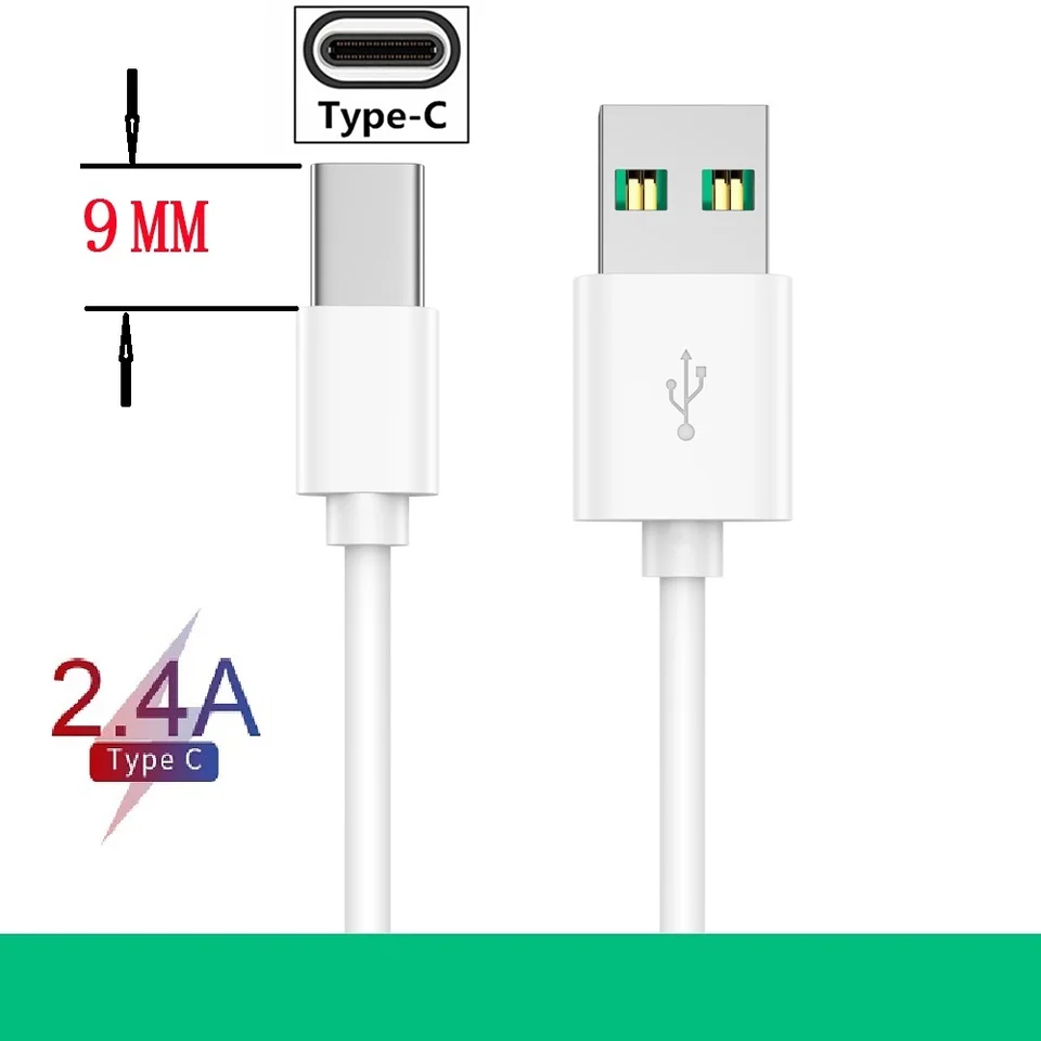 1 m extra dlhý 9 mm konektorový kábel typu C pre Xiaomi Mi A3 9 Redmi-note-8 ligoo kiicaa mix oukitel K10 nabíjačku typu C