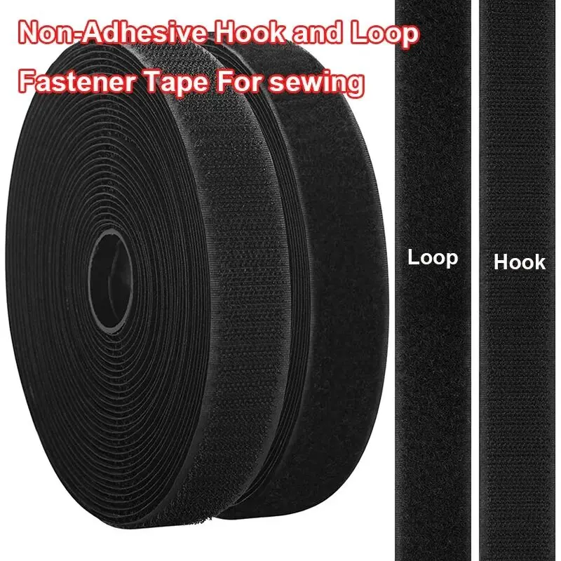 1 meter 20-50 mm Vysoko kvalitný silný neadhézne upevňovacia hračka pások pások Nylon Nylon lepidlá na šitie kutilov bez lepidla
