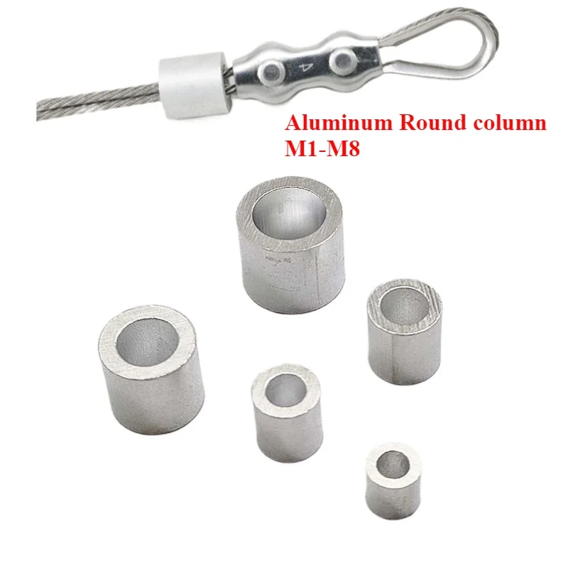 1 mm 2 mm 3 mm 7 mm m1 m6 hliníkový kábel Crimps rukávy okrúhly otvor Ferrule Crimping Loop Oval Wire Lope Swage Swage Clamps Clamp