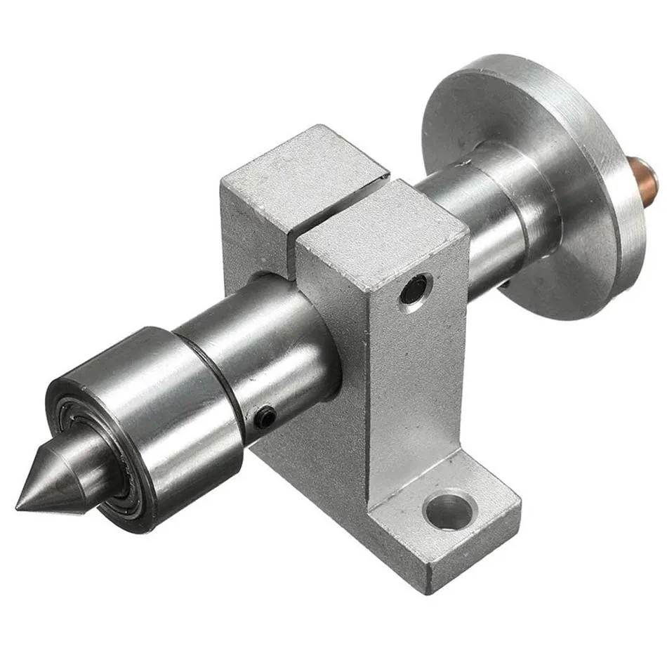1 nastavená nastaviteľná dvojitá ložiská živé centrum kovové otáčanie s 2ks kľúčmi pre domácich majstrov pre Mini Lathe Machine