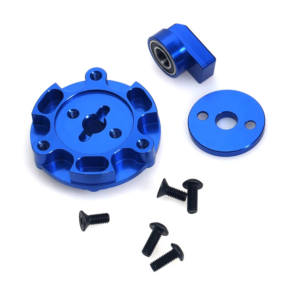 1 Nastavená náhradná hliníková zliatina Spur Gear Adapter Kit Sit pre diely Traxxas X-Maxx XRT 8S RC CAR ACON DABY BLUE