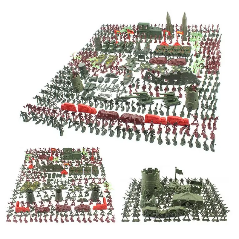 1 nastavená vojenská hračkárska modelka Akčná figúrka plastových vojakov Armymen Figures predstavuje vojakov raketové tanky vežové deti chlapca darček