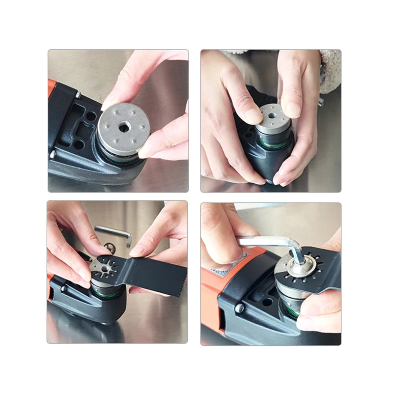 1 Nastavte konvertor pre adaptér Starlock Adapter Tool System Systémový elektrický náradie oscilujúci pílový adaptér ľahko nainštalovateľný