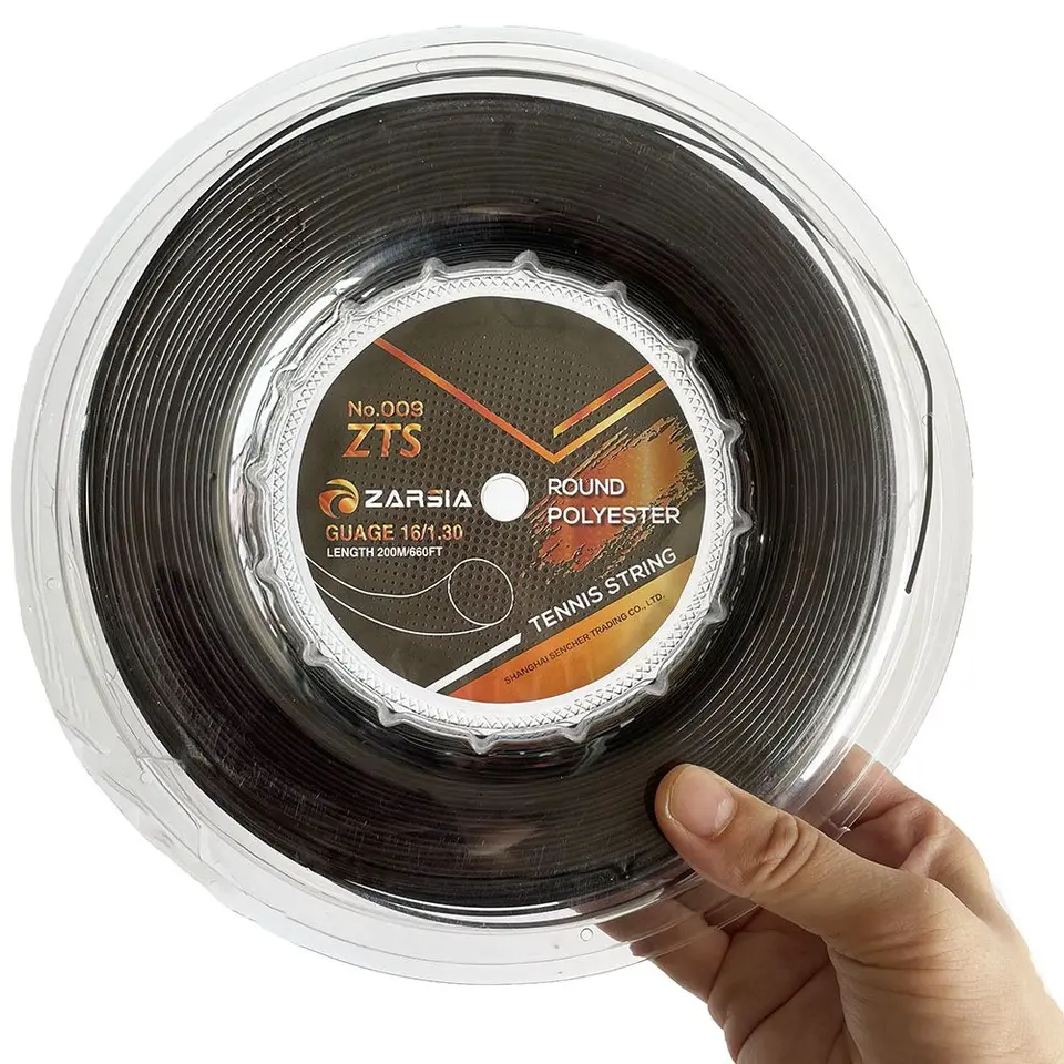1 navijak 2024 Nový Zarsia Taiwan Round Shape Polyester Tennis String 1,30 mm odolný tenisový raketový reťazec