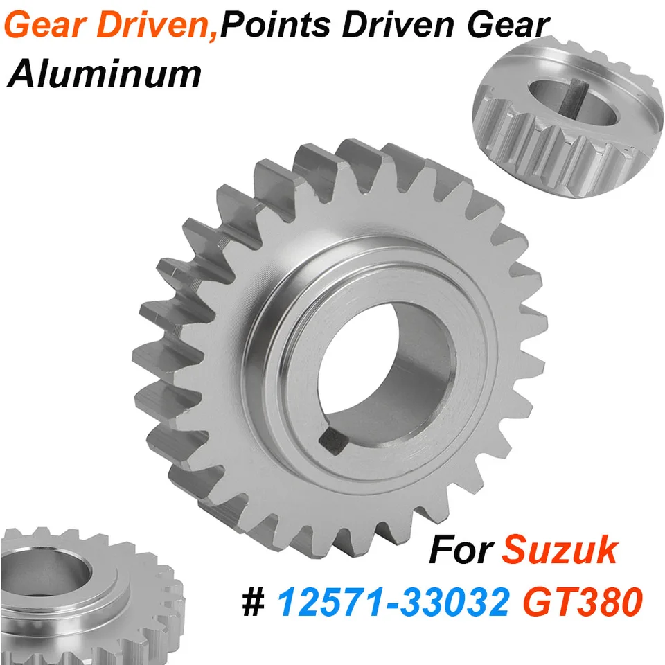 1 PC Gear riadené hliníkové repalce číslo 12571-33032 pre Suzuki GT 380 GT 1972-1977 Náhradné diely motocyklového motora