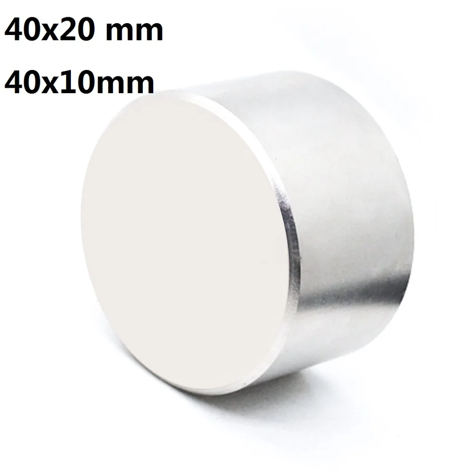 1 pc kruhového magnetu N52 40x20 mm 40x10 mm super silný neodymiový magnet permanentný vzácny zemský magnet silný magnet Imane