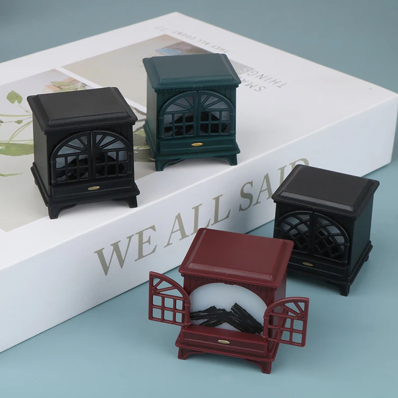 1 pc Miniatúrne simulácie Krbový model Mini Furniture Ozdoby Detské hračky pre domácich majstrov
