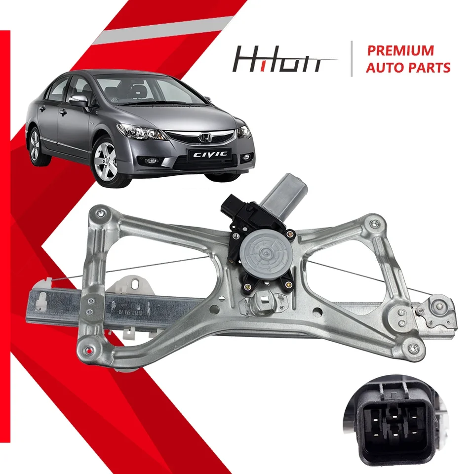 1 PCS regulátor okna s motorom vľavo vľavo pre Honda Civic Sedan 2006 2008 2008 2009 2010 2011 2011 748-476