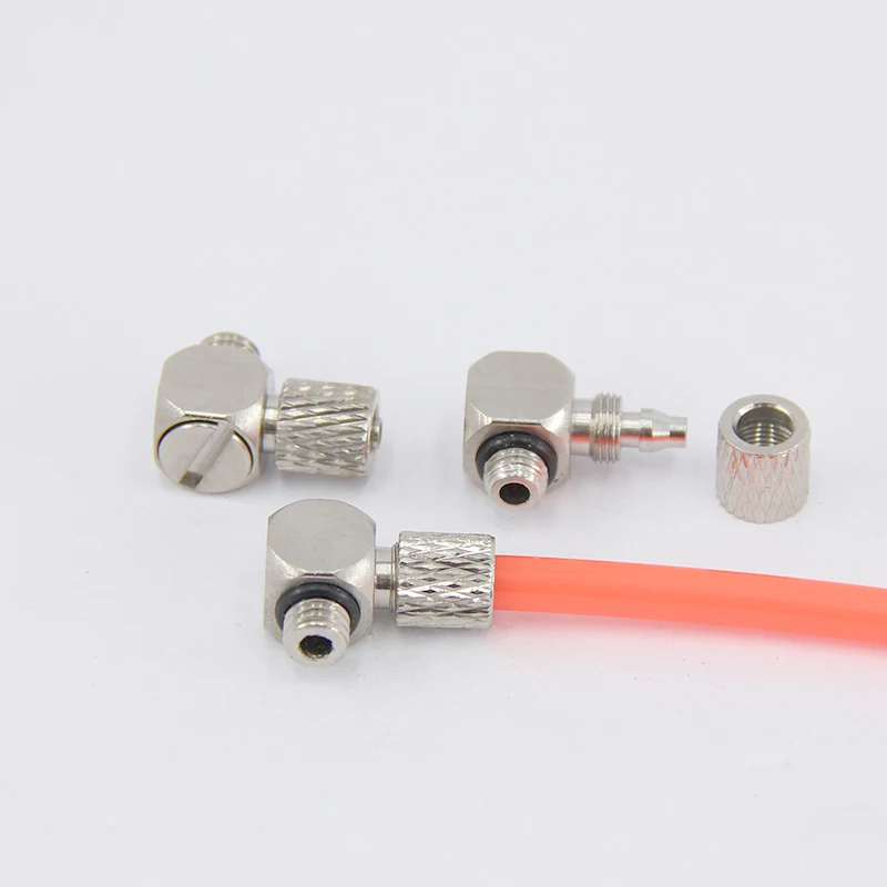1 pneumatické prispôsobenie PC4/6-M5/M3/M6/M4 PL4/6-M3/M4/M5/M6 SMC Mini kovové uzamknutie rýchleho skrútenia kĺbu pravého uhla lakť