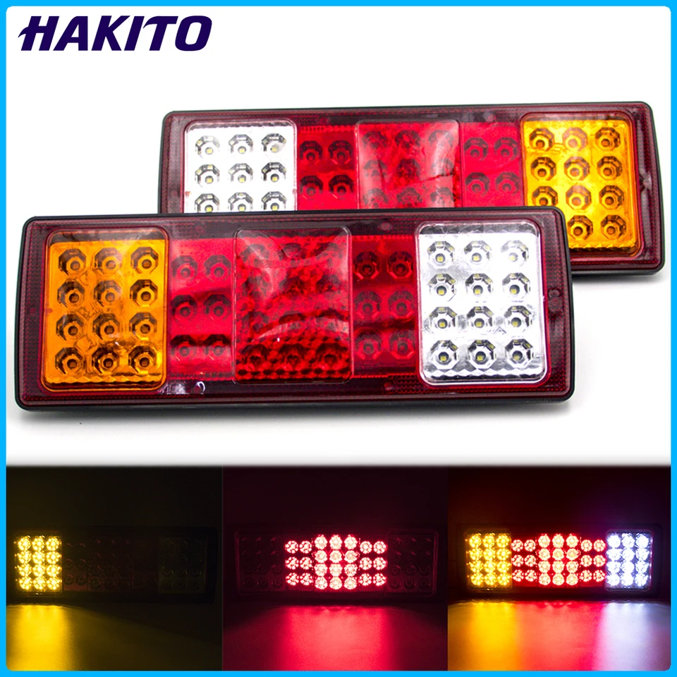 1 pár 24 V LED TACK STOP ZASTAVENIE ZASADNÁ BRZDA 5 Funkcia LORRY LORRY CARAVANS BUS VAN RV Camper Truck Signál Svetlo