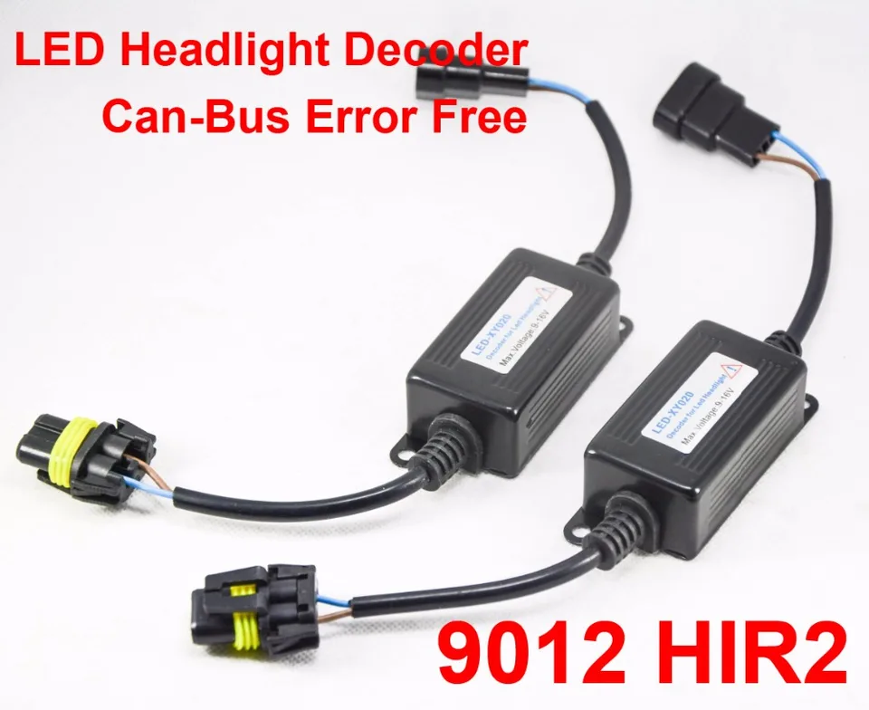 1 pár 9012 HIR2 Automatické LED svetlomety Konverzia súpravy Canbus Dekodér Lo Žiadna chyba bezplatne výstražná výstraž