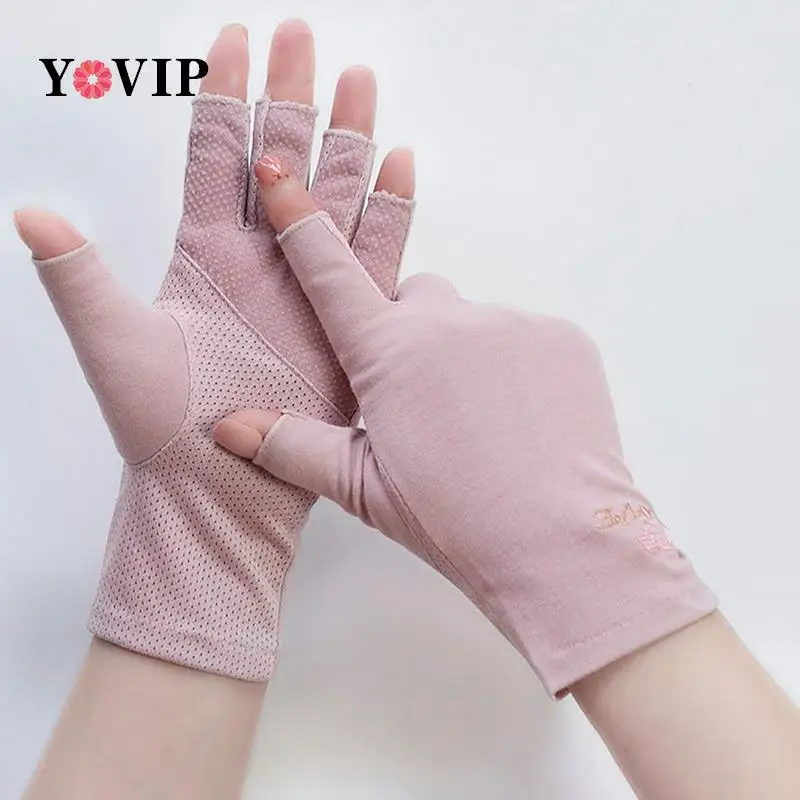 1 pár anti uv nechtových rukavíc UV Gélové gélové rukavice bez prstov manikúra nechtov na nechty LED žiarovky LED LAMP LAMP Klince Sušič Ruka ruka