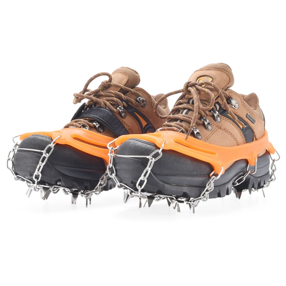 1 pár horolezeckých klieští proti skĺznutiu 24 zubov ľadových klieští ľahké s vreckom Snow Gripper pre topánky/topánky/podpätky/tenisky
