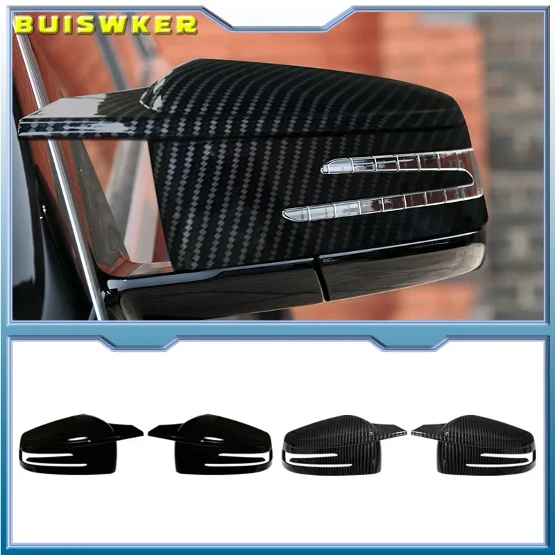 1 pár leskla čierna pre Mercedes Benz W176 W246 W212 W204 C117 X156 X204 W221 C218 Cover Cover Cover Cover Leting