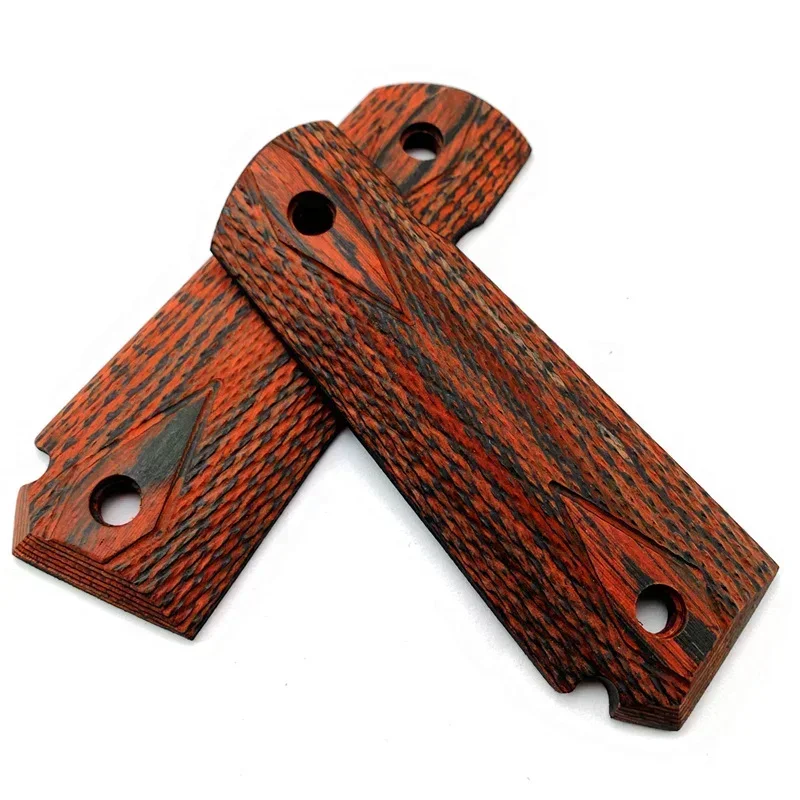 1 pár nekĺzavých rukovätí, materiálu pre domácich majstrov, rukoväte, prázdny tanier pre rukoväte v štýle z roku 1911, nekĺzavý mahagónový mierka