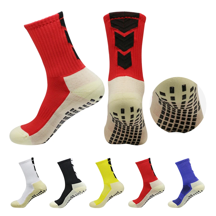 1 pár nových protišmykových mužov Ženy Outdoor Sport Grip Futbalové jogy ponožky Running turistických futbalových ponožiek