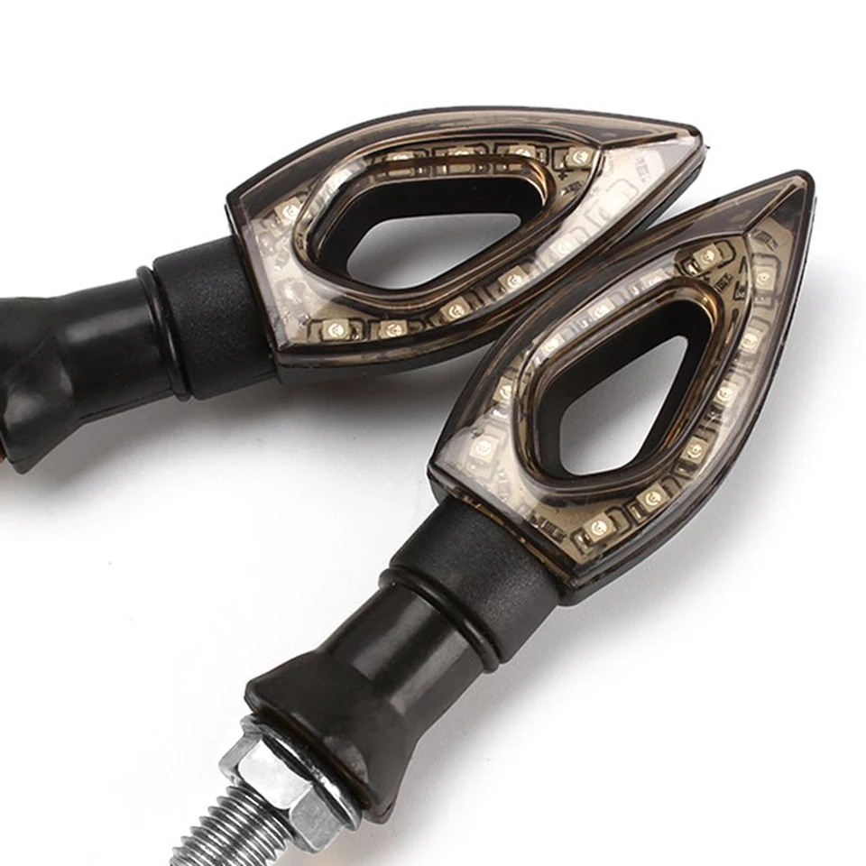 1 pár pre Honda Suzuki pre Ducati univerzálny vodotesný 12 LED Amber Lights Nový motocyklový zákrutový signál