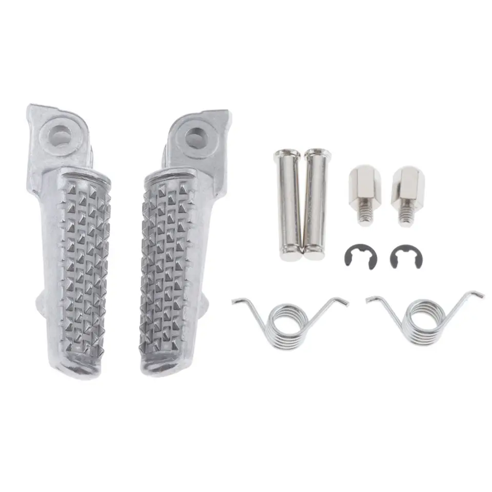 1 pár predných chodidiel REST PEGS Mini pedále vhodné pre Honda CBR 1000RR 04-14 CBR 600RR 03-06 CB 1000R 08-14 Motocykle (striebro)