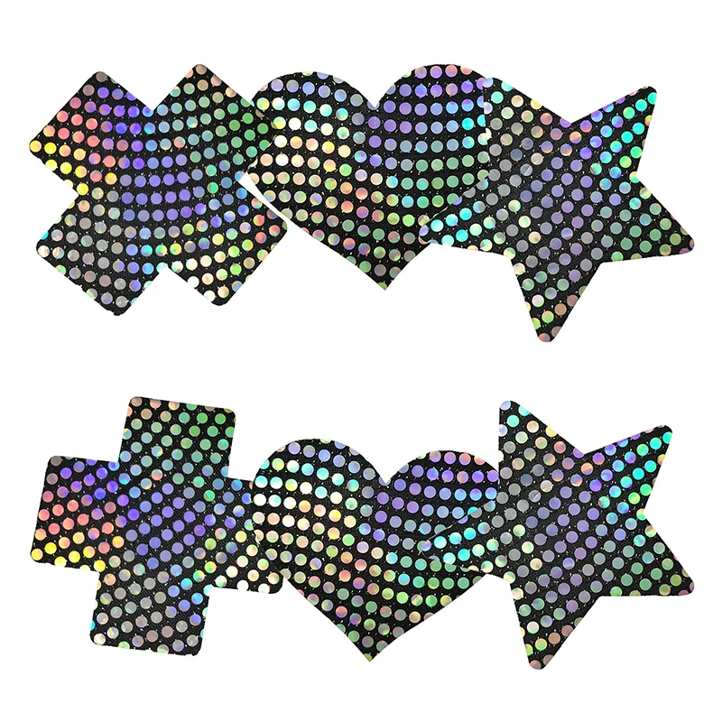 1 pár sexy laserové bradavky Prány bradavky pokrývajú ženy Adhézne prsia neviditeľné nálepky na prsia nálepku hrudník na jedno použitie