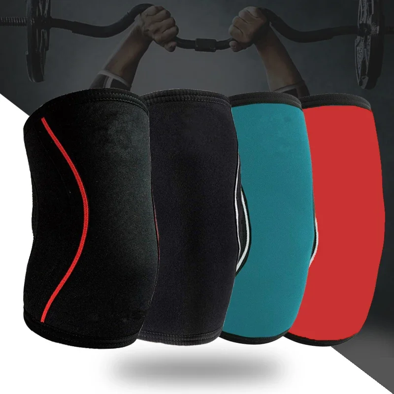 1 pár squat lakte vložky vzpieranie fitness šport lakte podpera Ochranca 7 mm neoprénové lakte rukávy Ženy Men dospievajúci Kid
