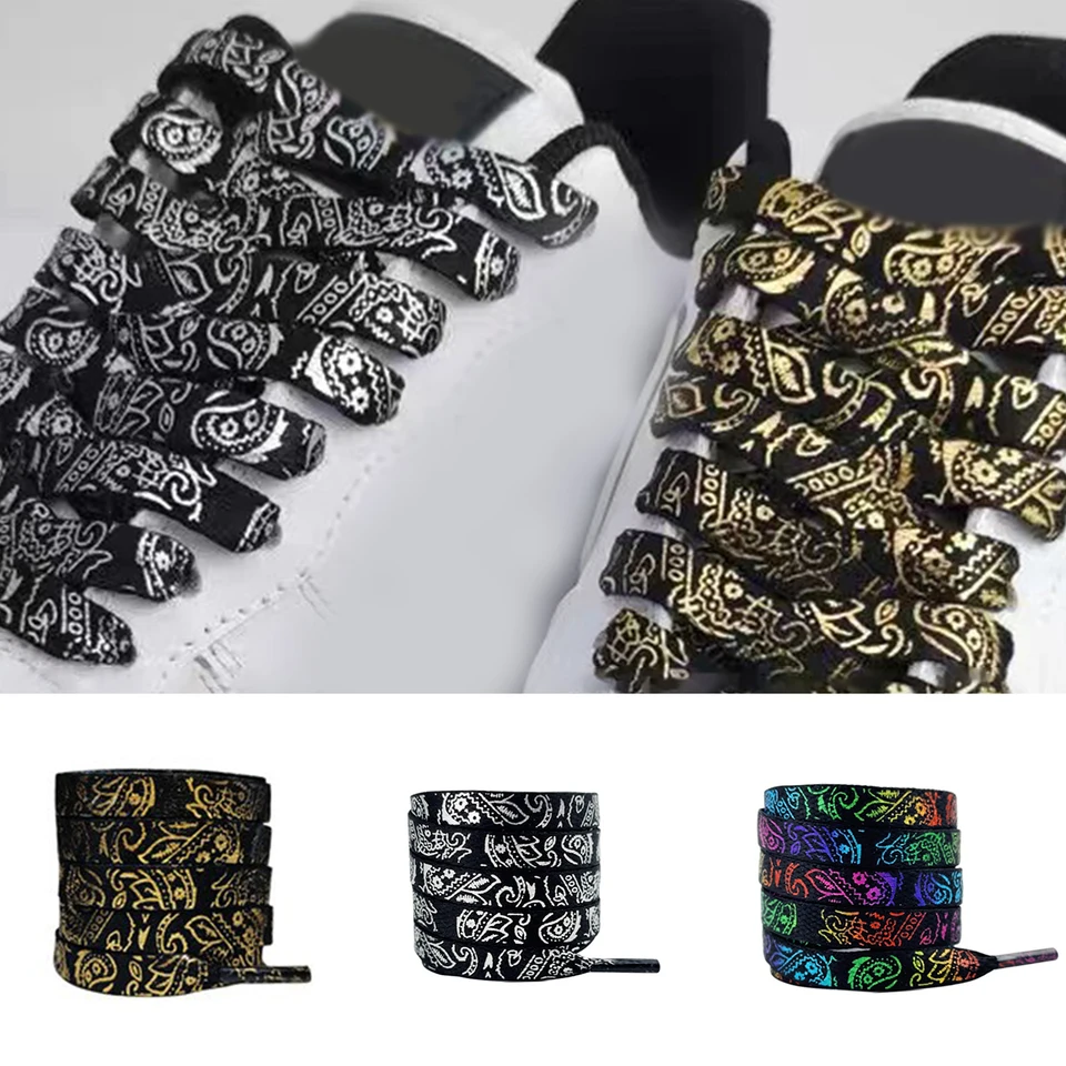 1 pár tlačí ploché šnúrky pre tenisky Shoe Laces Man and Woman Shoelace Dĺžka 100 cm farebné odolné topánky doplnky