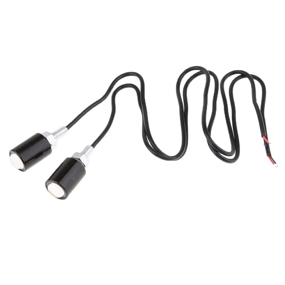 1 pár Universal 12V Mini Amber Turn Indikátor Blinker Light Side Marker pre motocykel Sport Street Racing Biking