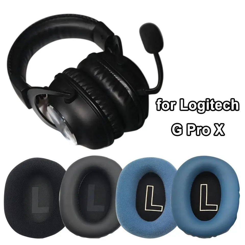 1 pár uší vankúš pre logitech g pro x slúchadlá náhlavnej súpravy Náhradné uší vankúš na uši