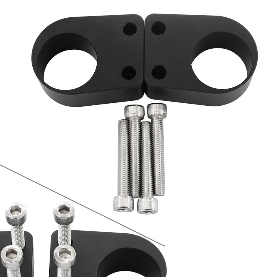 1 pár čiernych motocyklových hliníkových riadidiel stúpača spacer pre Kawasaki Ninja EX250 250R 300 300R 2008-2019