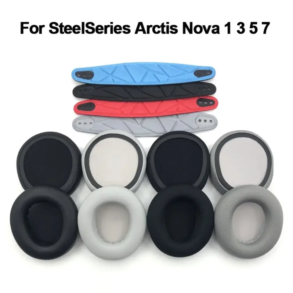1 párové náhradné penové ušné podložky vankúš vankúš vankúš vhodný pre Steelseries Arctis Nova 1 3 5 7