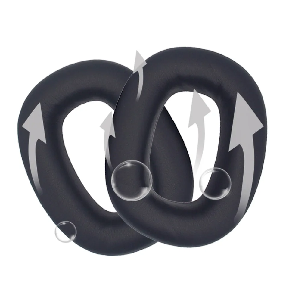 1 párové náhradné ušné vankúšiky Proteínové koža cez uši vankúše slúchadlá headset pre slúchadlá B&W Bowers & Wilkins PX7 S2/PX8
