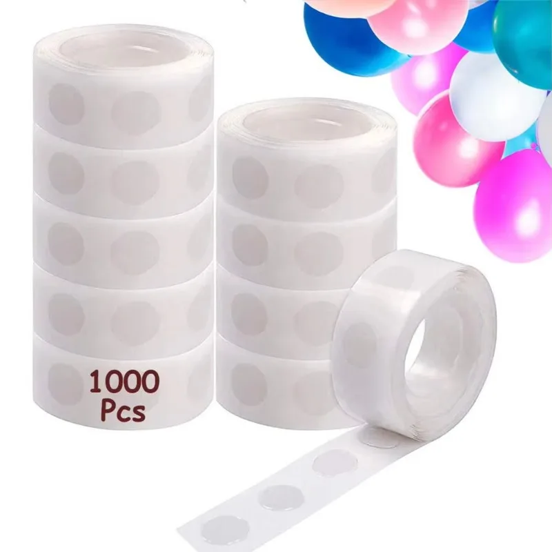 1 Roll 100 pcs obojstranne priehľadný balón lepidla scéna Decorácie rekvizity môžu byť použité na svadobné narodeninové oslavy pre domácich majstrov