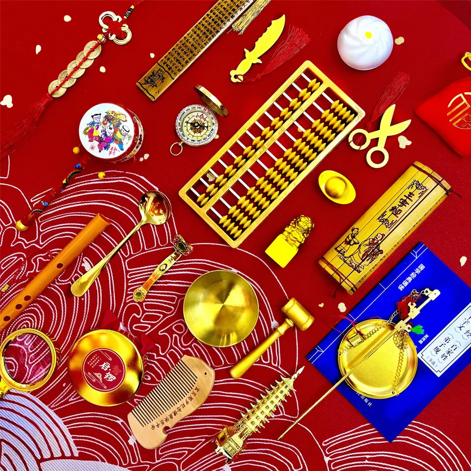 1-ročný uchopte týždenné potreby pre dievčatko a chlapci oblečenie lotériu koberec Mat Red Cloth