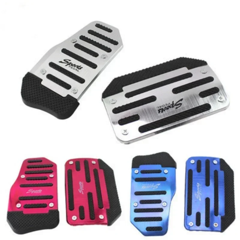1 sada 3ksov automobilových akcelerátorov pedál hliníkovú zliatinu Anti Slip Automotive Pedal alebo Brzdový pedál manuálny pedál akcelerátora