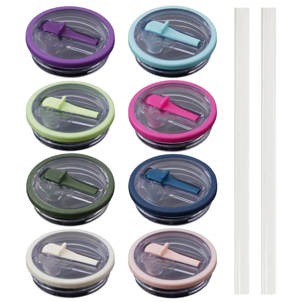 1 sada 40oz Tumbler Flip Slaw Vew Replace Fit Fit for Stanley Quencher Proof Proof Splash rezistentný na postriekanie Trubler viečka Slaw Cap Cover Cover