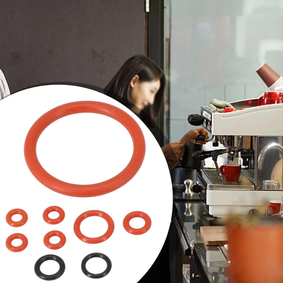 1 Sada O-Rings Silikón pre potraviny pre silikón Saeco/Saeco Silikón O tesniacej podložky Červená súprava na opravu VMQ Opravy
