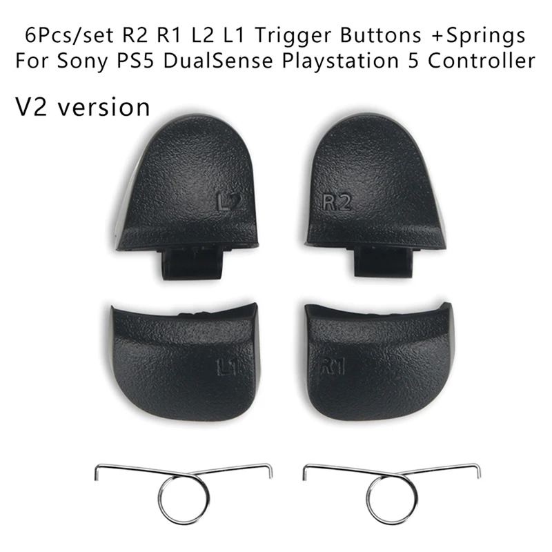 1 Sada spúšťacích tlačidiel PS5 R2 L2 L1 s pružinami pre Sony PS5 DualSense PlayStation 5 Controller Opravy príslušenstva