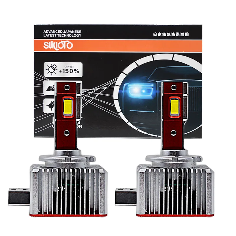 1 Sada SuKioto Originálny D1S D3S LED žiarovka Canbus LED svetlomety LED 35W 6000K 12000LM NÁKLADA AUTOMOBNÉHO XENONOVÉHO BULBY Plug & Play 12V